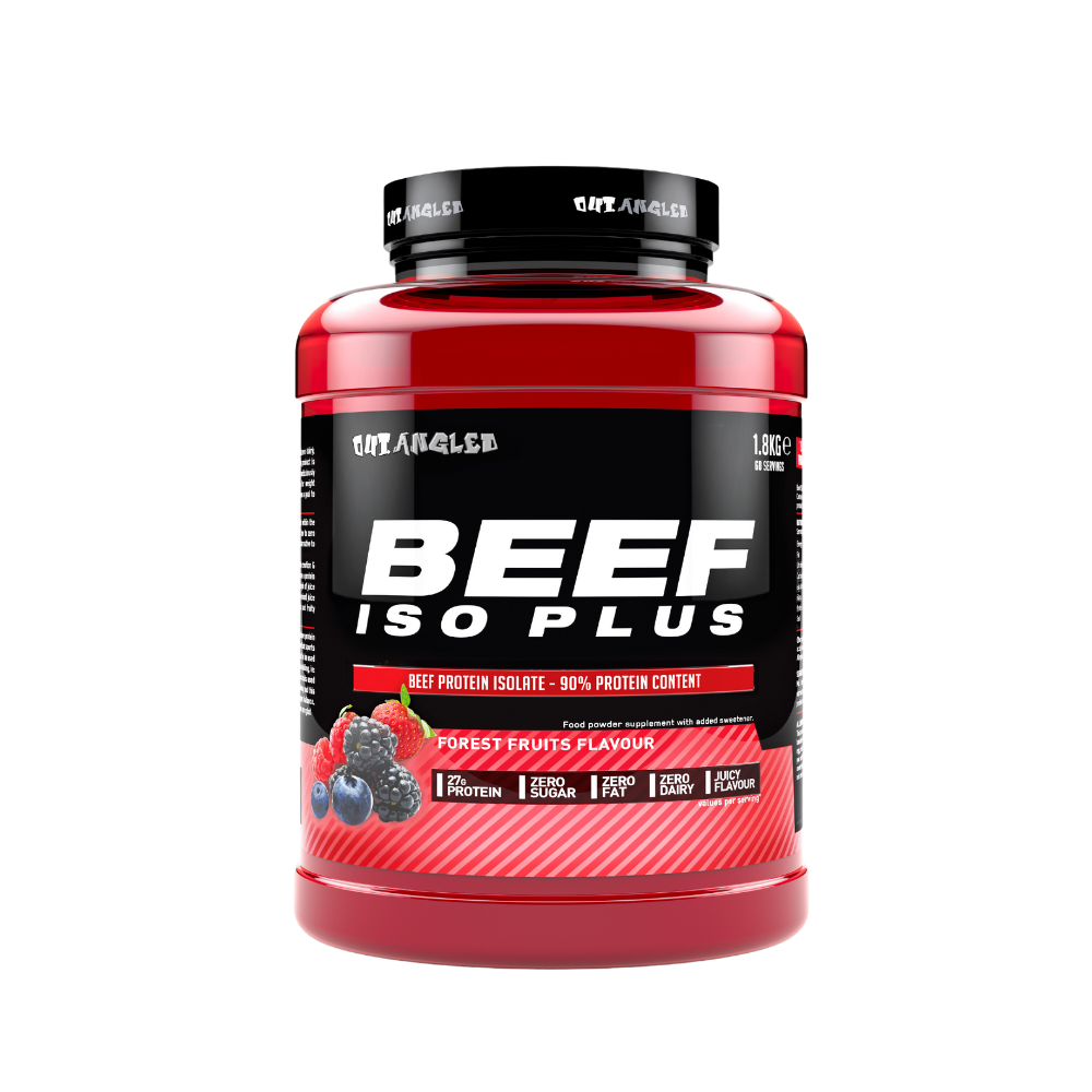 Beef protein isolate protein powder forest fruits fat free sugar free high-protein